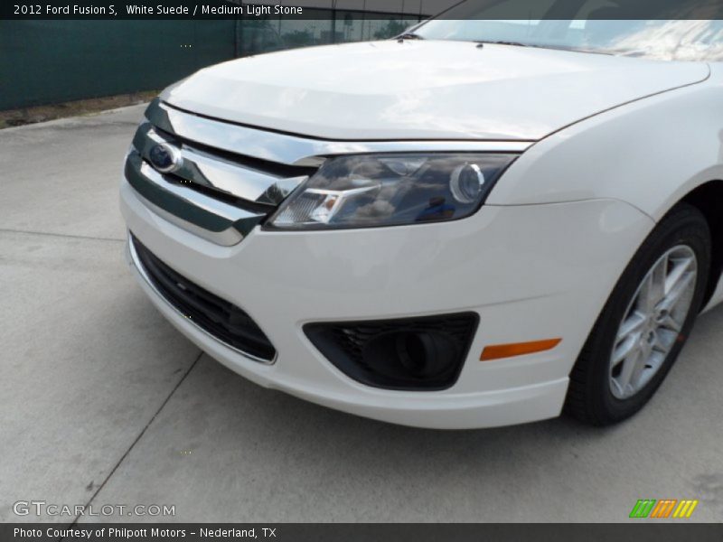 White Suede / Medium Light Stone 2012 Ford Fusion S