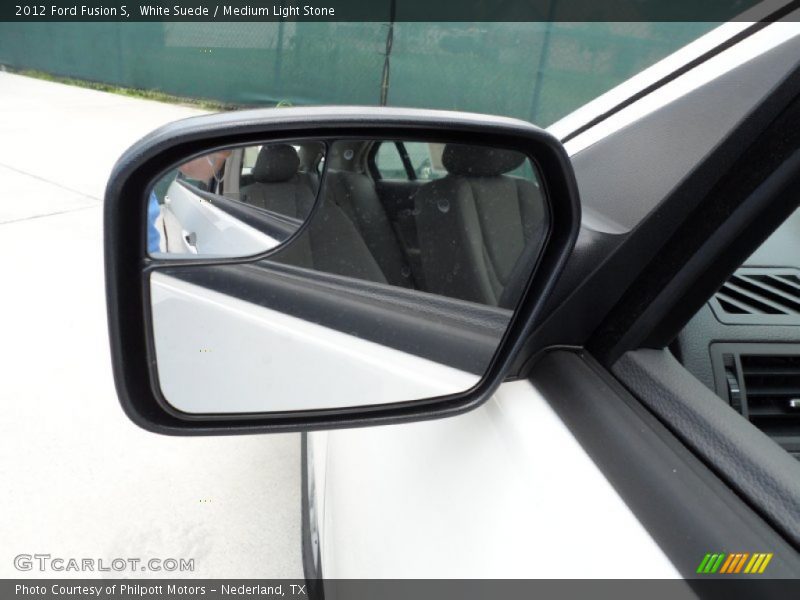 White Suede / Medium Light Stone 2012 Ford Fusion S