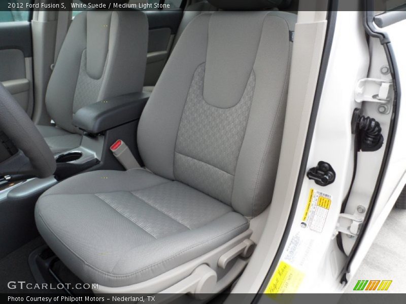  2012 Fusion S Medium Light Stone Interior