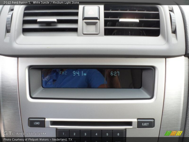 White Suede / Medium Light Stone 2012 Ford Fusion S