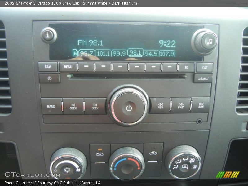 Summit White / Dark Titanium 2009 Chevrolet Silverado 1500 Crew Cab
