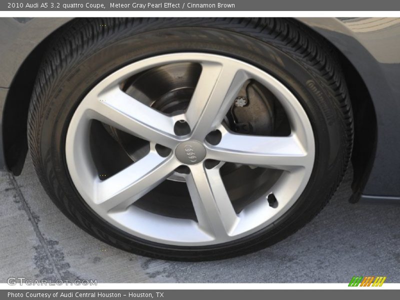 Meteor Gray Pearl Effect / Cinnamon Brown 2010 Audi A5 3.2 quattro Coupe