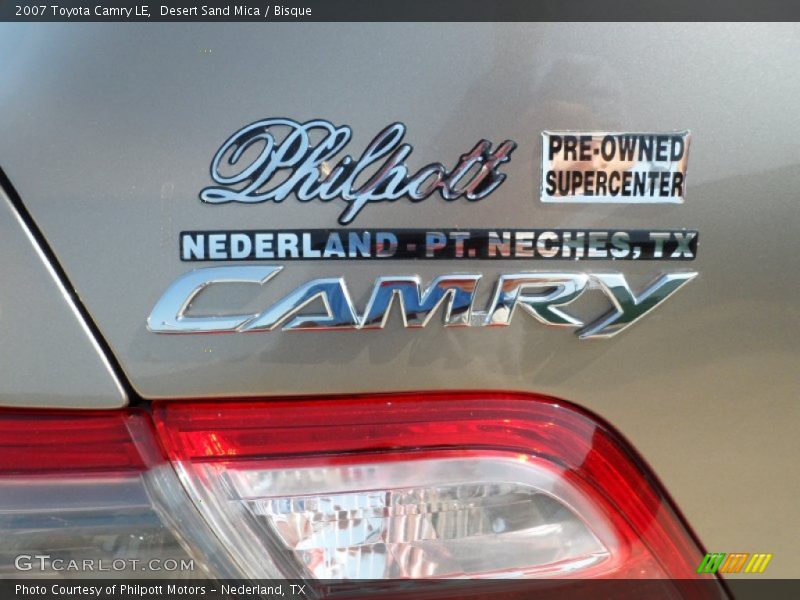 Desert Sand Mica / Bisque 2007 Toyota Camry LE