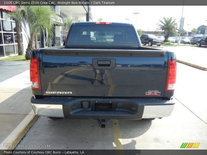 Midnight Blue Metallic / Dark Titanium 2008 GMC Sierra 1500 Crew Cab