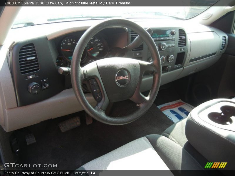 Midnight Blue Metallic / Dark Titanium 2008 GMC Sierra 1500 Crew Cab