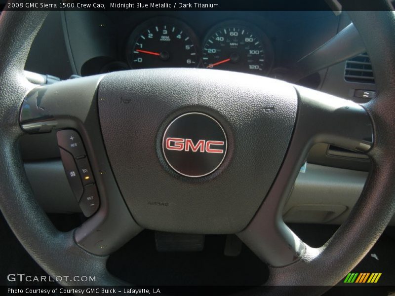 Midnight Blue Metallic / Dark Titanium 2008 GMC Sierra 1500 Crew Cab