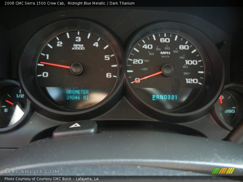 Midnight Blue Metallic / Dark Titanium 2008 GMC Sierra 1500 Crew Cab