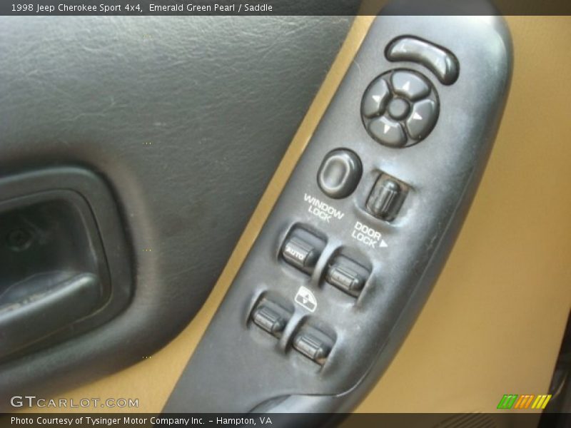 Emerald Green Pearl / Saddle 1998 Jeep Cherokee Sport 4x4