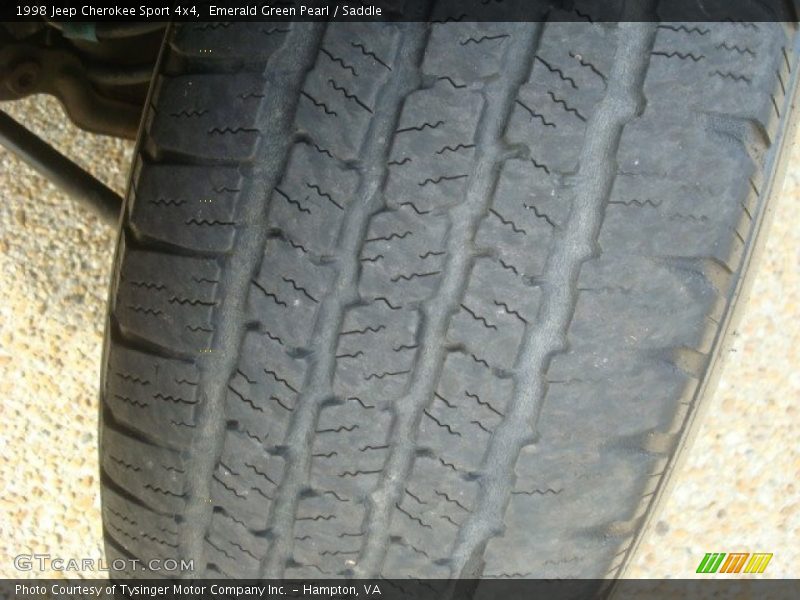 Emerald Green Pearl / Saddle 1998 Jeep Cherokee Sport 4x4