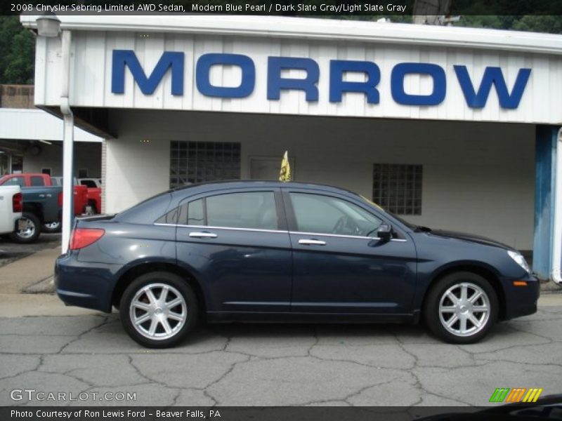 Modern Blue Pearl / Dark Slate Gray/Light Slate Gray 2008 Chrysler Sebring Limited AWD Sedan
