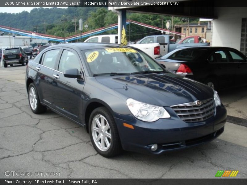 Modern Blue Pearl / Dark Slate Gray/Light Slate Gray 2008 Chrysler Sebring Limited AWD Sedan