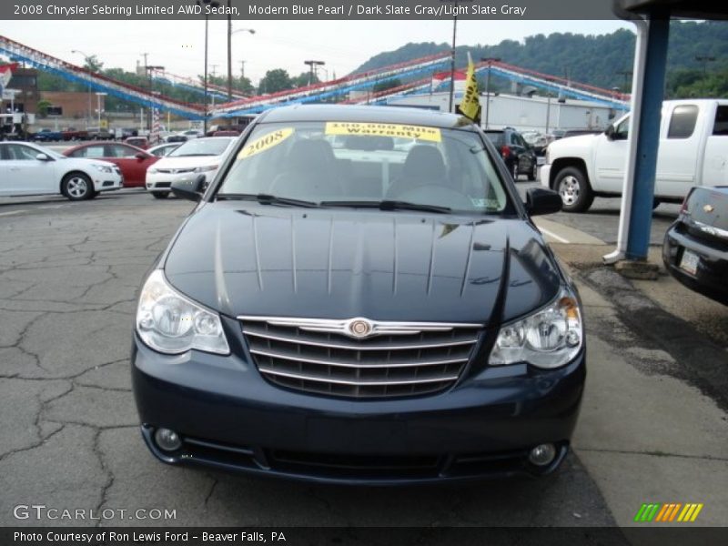Modern Blue Pearl / Dark Slate Gray/Light Slate Gray 2008 Chrysler Sebring Limited AWD Sedan