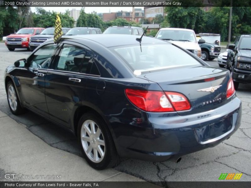 Modern Blue Pearl / Dark Slate Gray/Light Slate Gray 2008 Chrysler Sebring Limited AWD Sedan