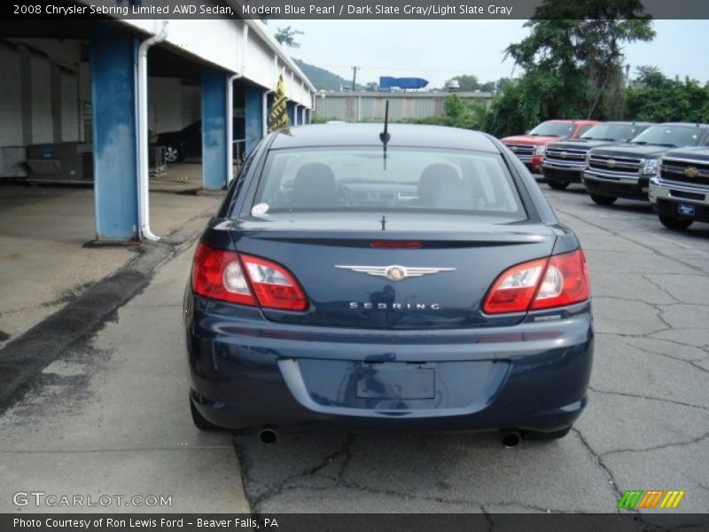 Modern Blue Pearl / Dark Slate Gray/Light Slate Gray 2008 Chrysler Sebring Limited AWD Sedan