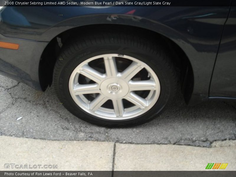 Modern Blue Pearl / Dark Slate Gray/Light Slate Gray 2008 Chrysler Sebring Limited AWD Sedan
