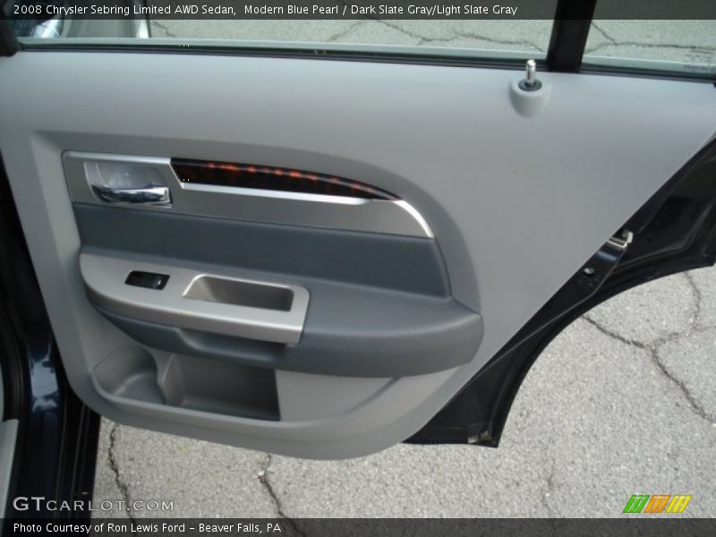 Modern Blue Pearl / Dark Slate Gray/Light Slate Gray 2008 Chrysler Sebring Limited AWD Sedan