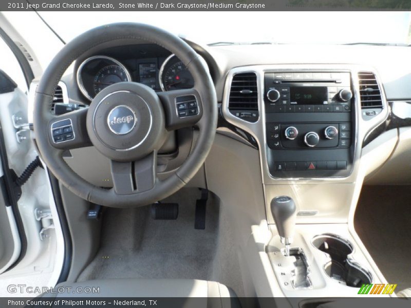 Stone White / Dark Graystone/Medium Graystone 2011 Jeep Grand Cherokee Laredo