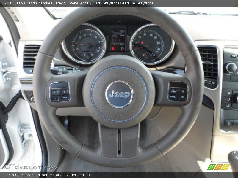Stone White / Dark Graystone/Medium Graystone 2011 Jeep Grand Cherokee Laredo
