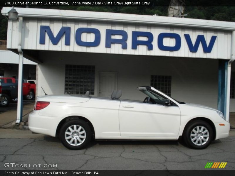 Stone White / Dark Slate Gray/Light Slate Gray 2008 Chrysler Sebring LX Convertible