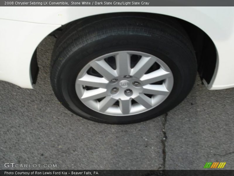 Stone White / Dark Slate Gray/Light Slate Gray 2008 Chrysler Sebring LX Convertible