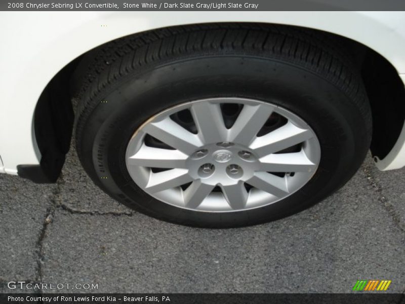 Stone White / Dark Slate Gray/Light Slate Gray 2008 Chrysler Sebring LX Convertible