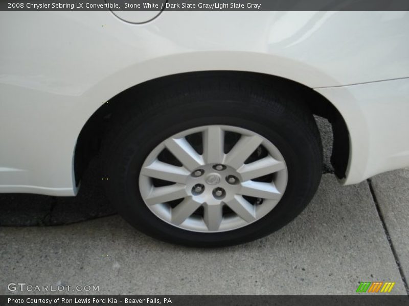Stone White / Dark Slate Gray/Light Slate Gray 2008 Chrysler Sebring LX Convertible