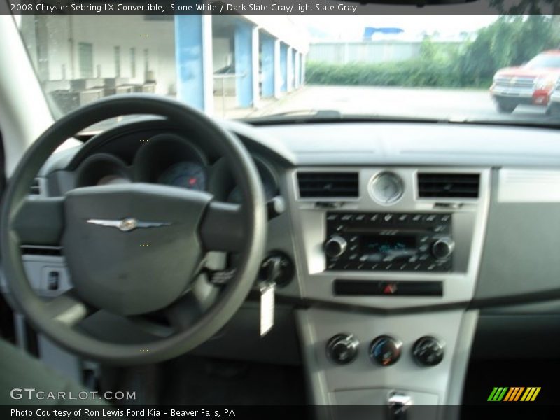 Stone White / Dark Slate Gray/Light Slate Gray 2008 Chrysler Sebring LX Convertible