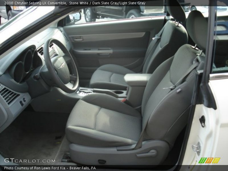 Stone White / Dark Slate Gray/Light Slate Gray 2008 Chrysler Sebring LX Convertible