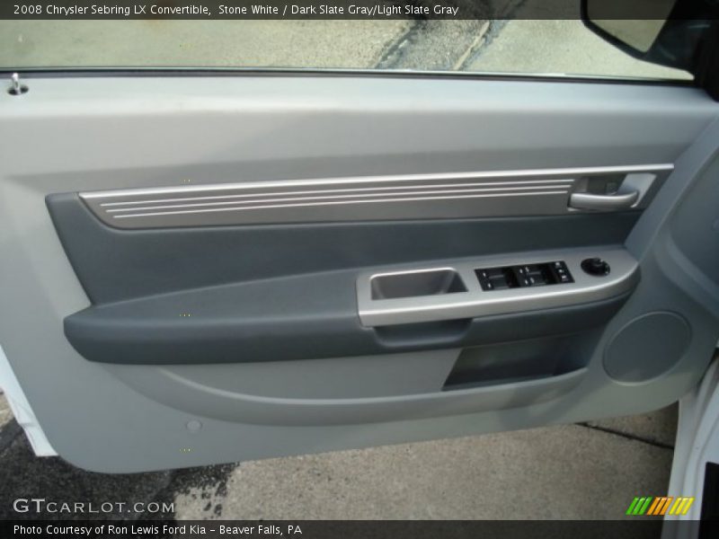 Stone White / Dark Slate Gray/Light Slate Gray 2008 Chrysler Sebring LX Convertible