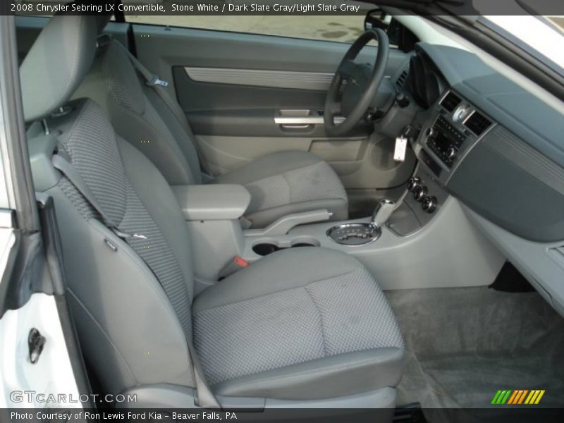Stone White / Dark Slate Gray/Light Slate Gray 2008 Chrysler Sebring LX Convertible