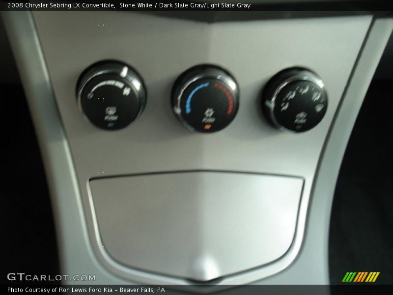 Stone White / Dark Slate Gray/Light Slate Gray 2008 Chrysler Sebring LX Convertible