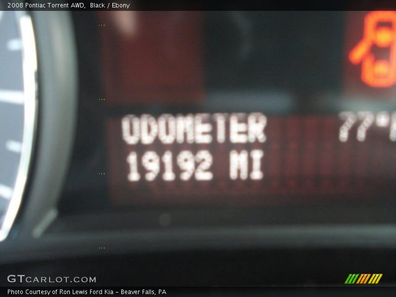 Black / Ebony 2008 Pontiac Torrent AWD