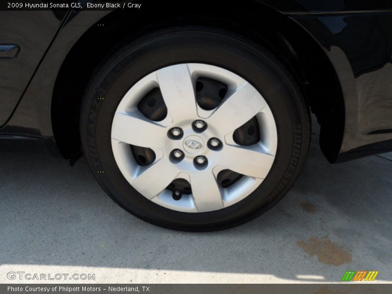 Ebony Black / Gray 2009 Hyundai Sonata GLS