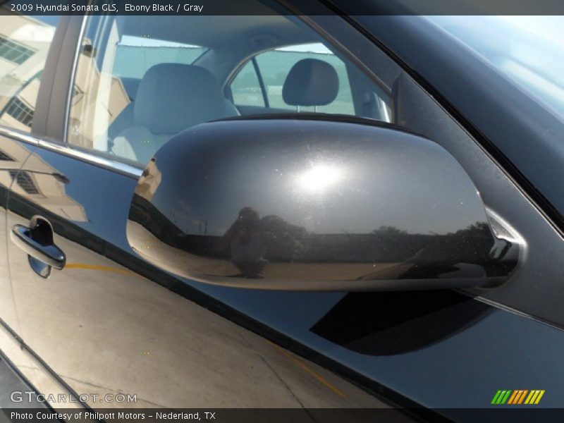 Ebony Black / Gray 2009 Hyundai Sonata GLS