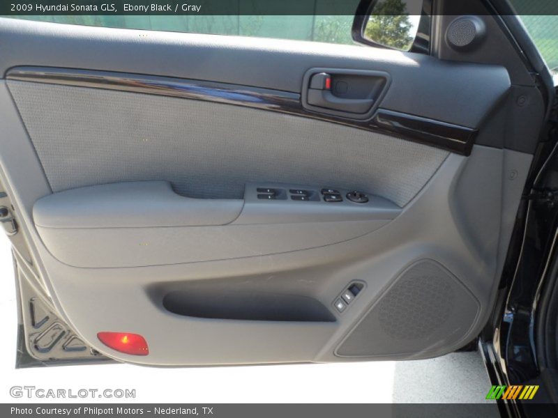 Ebony Black / Gray 2009 Hyundai Sonata GLS