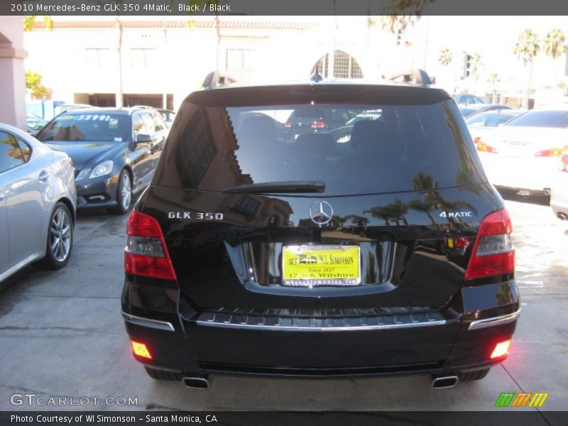 Black / Black 2010 Mercedes-Benz GLK 350 4Matic