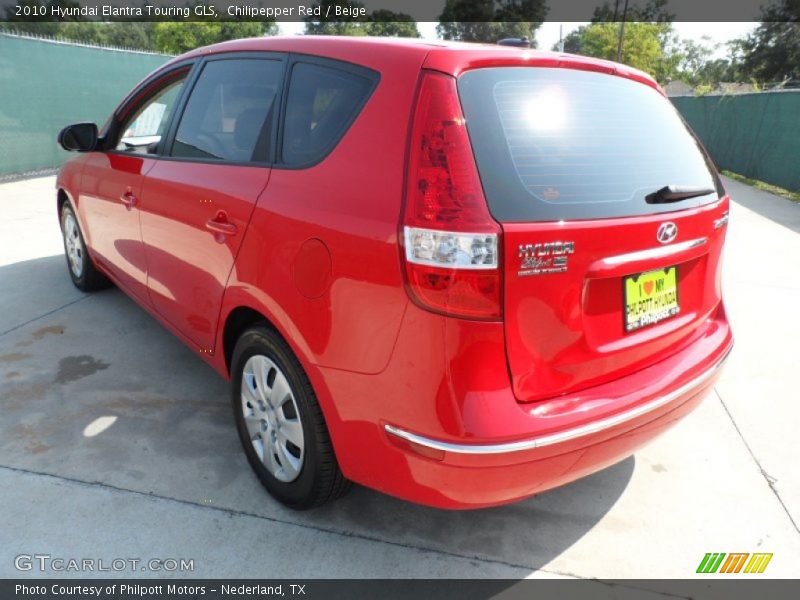 Chilipepper Red / Beige 2010 Hyundai Elantra Touring GLS