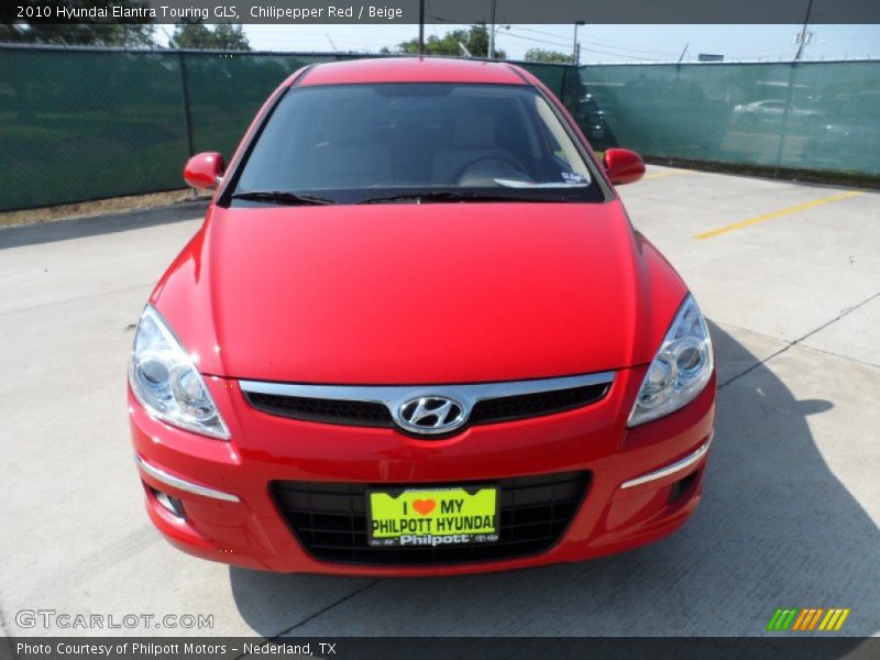 Chilipepper Red / Beige 2010 Hyundai Elantra Touring GLS