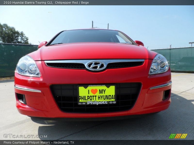 Chilipepper Red / Beige 2010 Hyundai Elantra Touring GLS