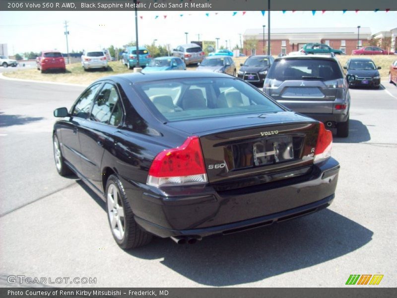 Black Sapphire Metallic / Gobi Sand R Metallic 2006 Volvo S60 R AWD