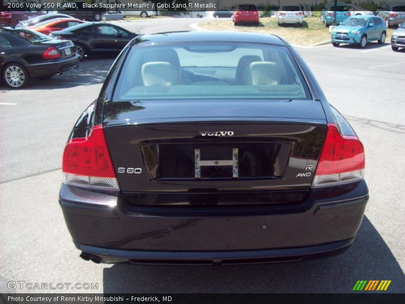 Black Sapphire Metallic / Gobi Sand R Metallic 2006 Volvo S60 R AWD