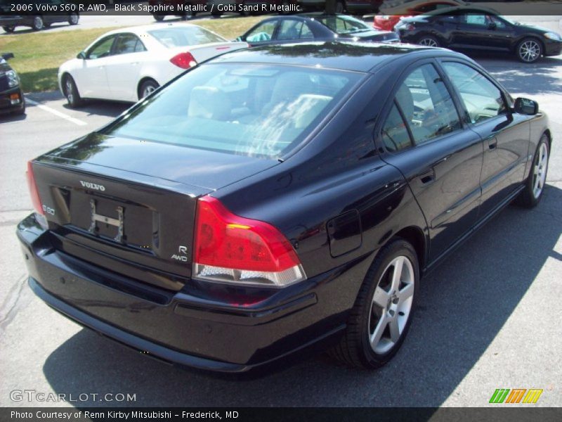 Black Sapphire Metallic / Gobi Sand R Metallic 2006 Volvo S60 R AWD