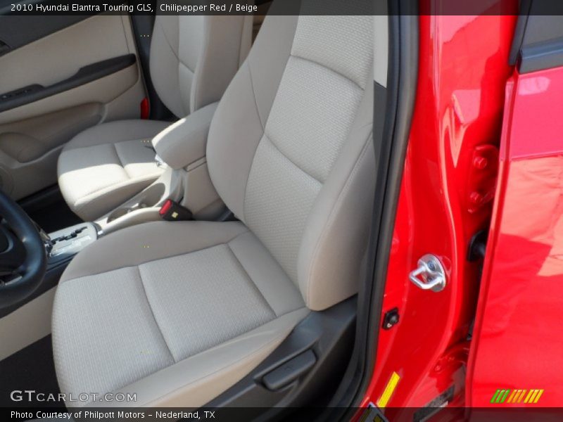 Chilipepper Red / Beige 2010 Hyundai Elantra Touring GLS