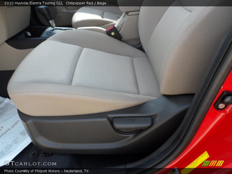 Chilipepper Red / Beige 2010 Hyundai Elantra Touring GLS