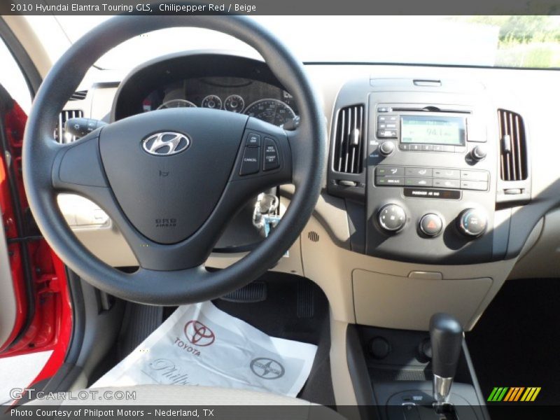 Dashboard of 2010 Elantra Touring GLS