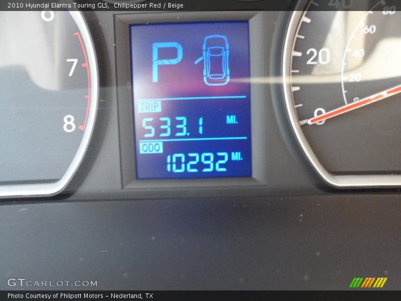 Chilipepper Red / Beige 2010 Hyundai Elantra Touring GLS