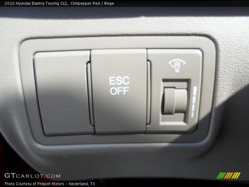 Controls of 2010 Elantra Touring GLS