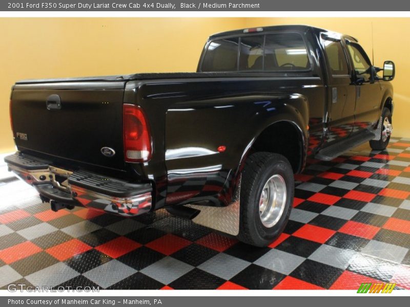 Black / Medium Parchment 2001 Ford F350 Super Duty Lariat Crew Cab 4x4 Dually
