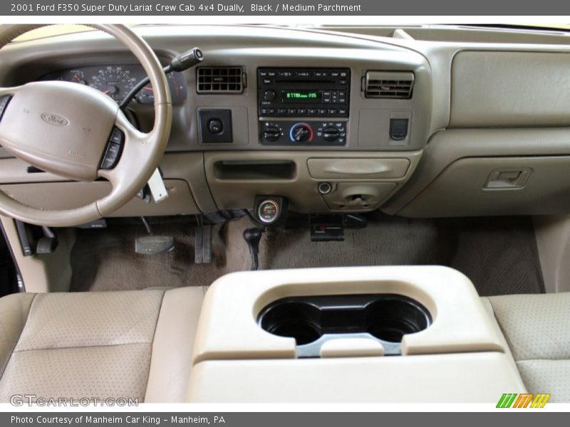 Black / Medium Parchment 2001 Ford F350 Super Duty Lariat Crew Cab 4x4 Dually