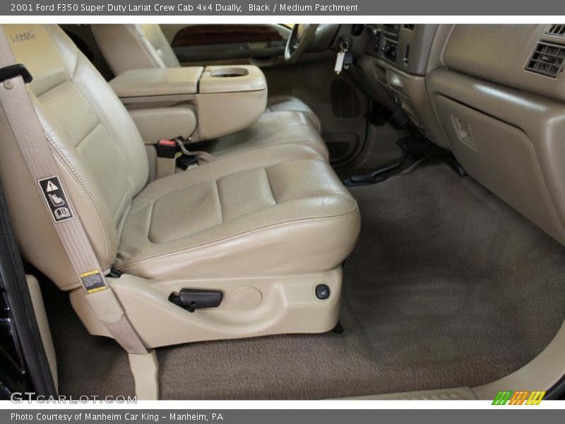 Black / Medium Parchment 2001 Ford F350 Super Duty Lariat Crew Cab 4x4 Dually